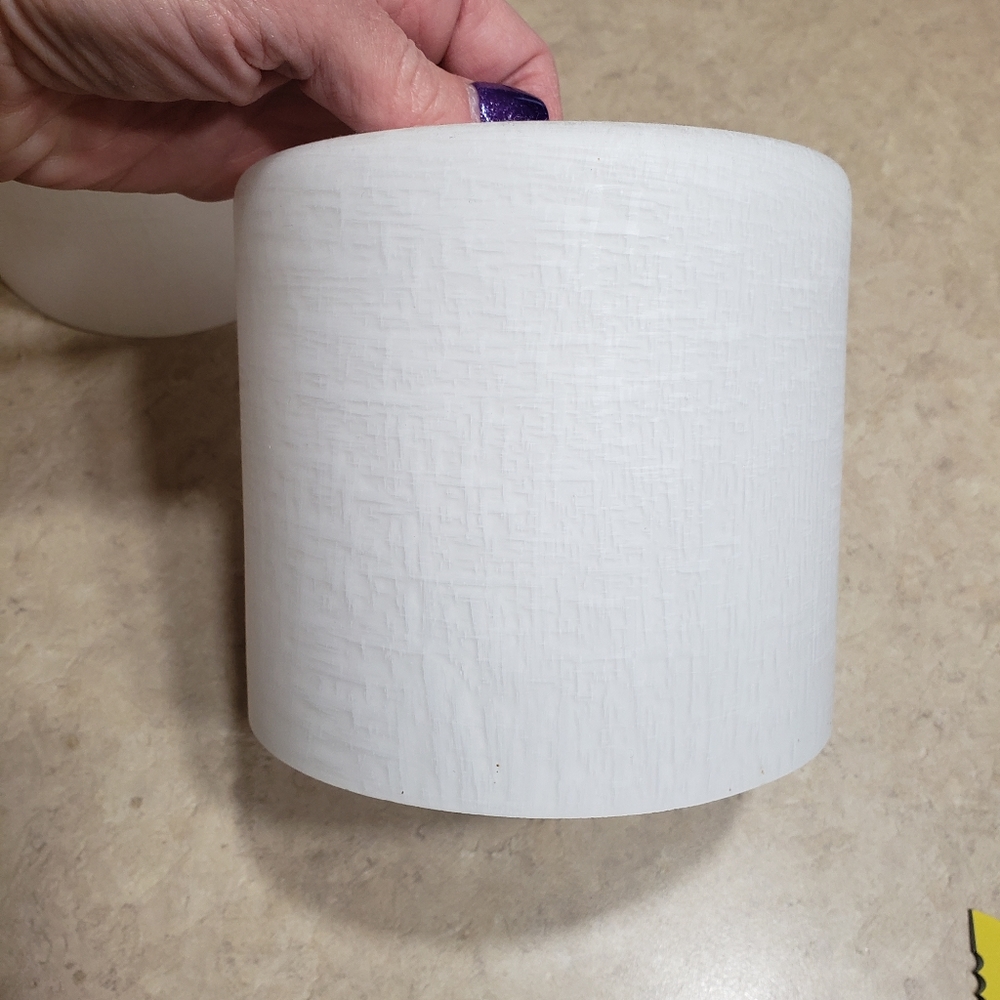 Set of 2 White 5 1/2 inch lamp shades